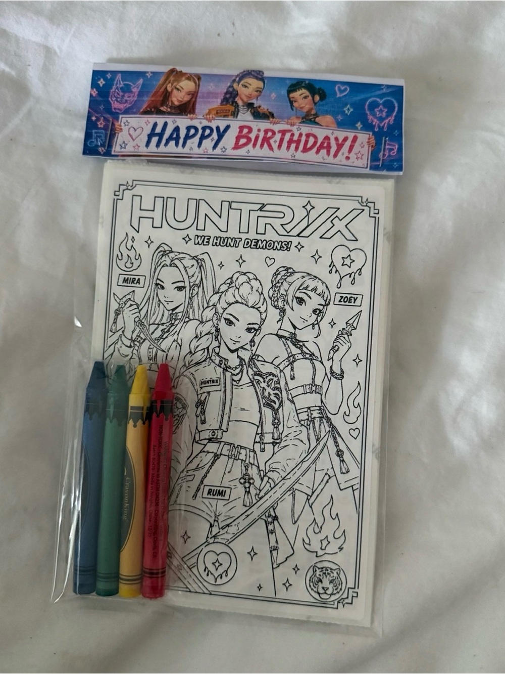 K-Pop Demon Hunters Party Favors Activity Packs Custom Theme ( set of 10)